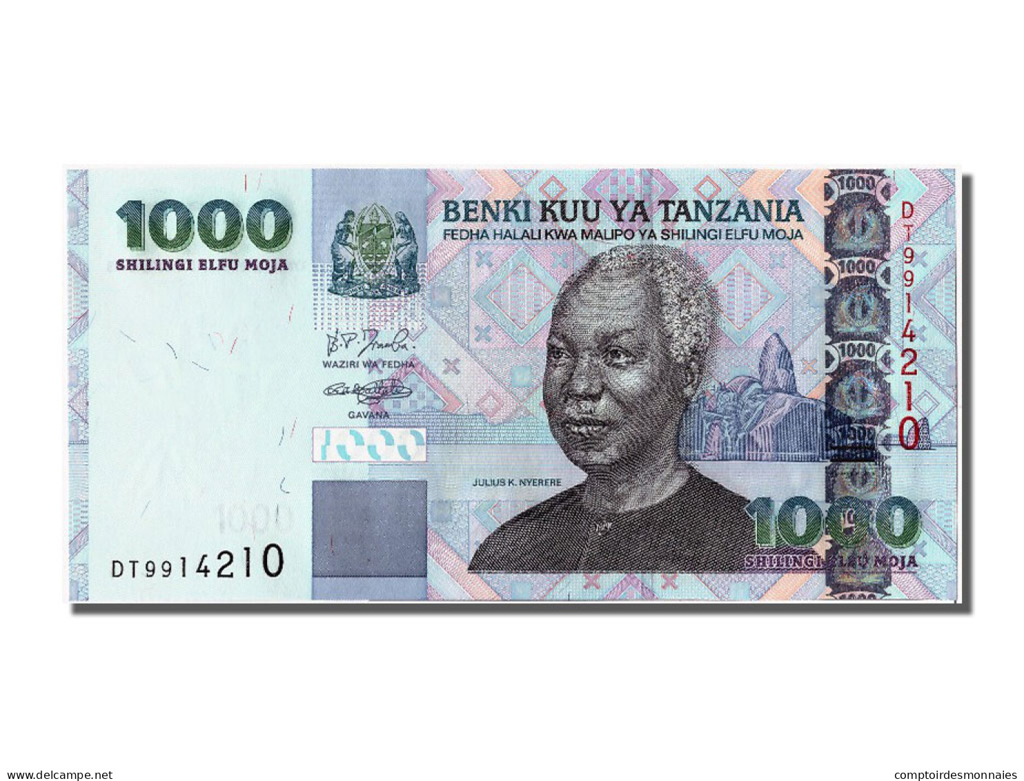 Billet, Tanzania, 1000 Shilingi, NEUF - Tanzania