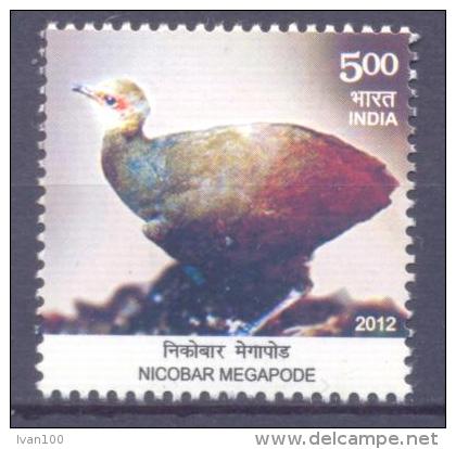 2012. India, Bird, 1v, Mint/** - Unused Stamps