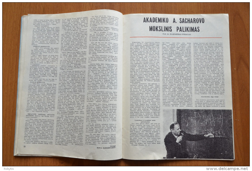 Lithuania Litauen  Magazine Science and Life 1990 nr.7 Andrei Sakharov