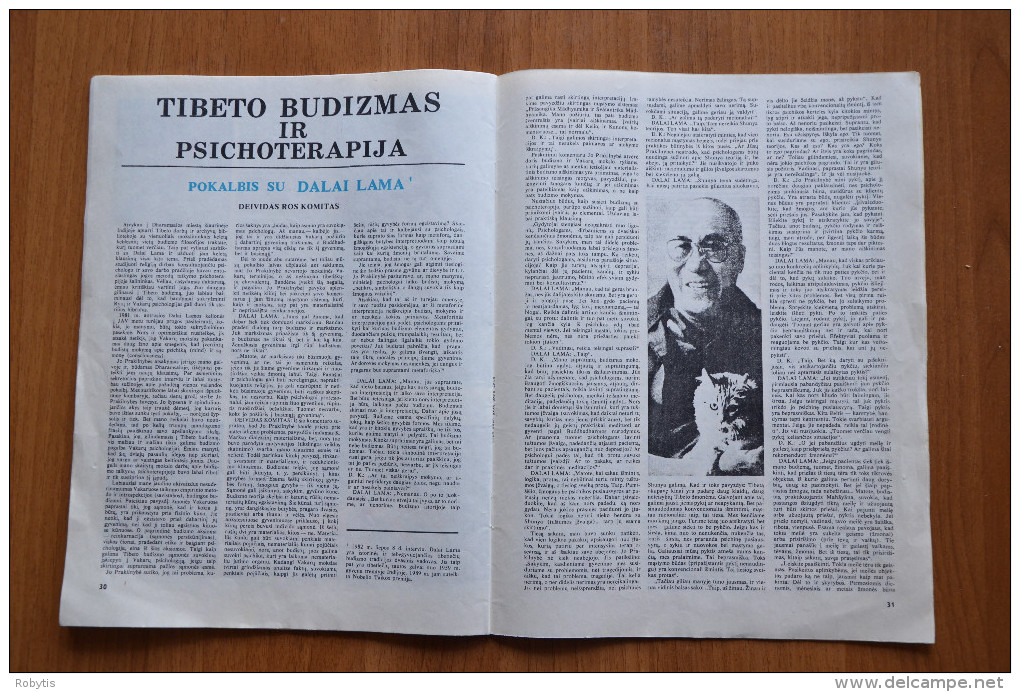 Lithuania Litauen  Magazine Science and Life 1990 nr.3 Dalai Lama