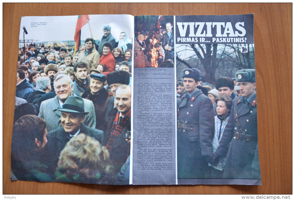 Lithuania Litauen  Magazine Svyturys ( Shvyturys ) 1990 Nr.4 Mikhail Gorbachev - Revues & Journaux