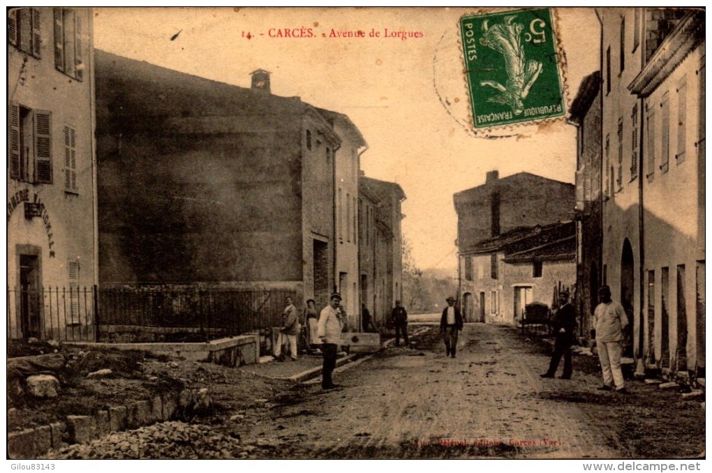 Var, Carces, Avenue De Lorgues     (bon Etat) - Carces