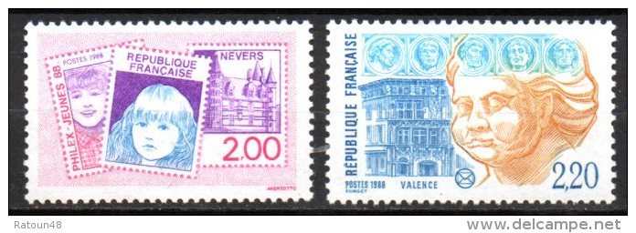 N° 2529 Et 2534 - Neuf** - Philex-jeunes Nevers Et Valence - Other & Unclassified