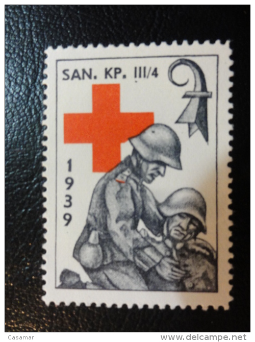 SAN KP III/4 1939 RED CROSS Soldatenmarken Militar Stamp Label Poster Stamp Vignette Suisse Switzerland - Vignetten