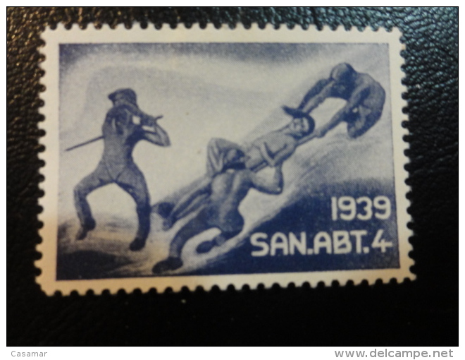 SAN ABT 4 1939 Soldatenmarken Militar Stamp Label Poster Stamp Vignette Suisse Switzerland - Vignettes