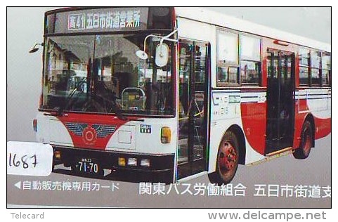 Télécarte Japon * BUS * Japan Phonecard * Auto * Car (1687) Voitures * Telefonkarte * - Cars