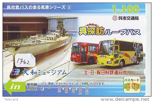 Télécarte Japon * BUS * Japan Phonecard * Auto * Car (1762) Voitures * Telefonkarte * - Cars