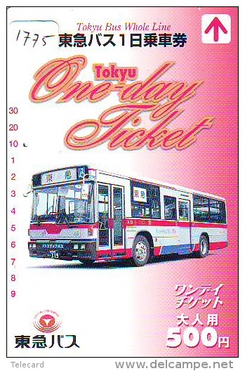 Télécarte Japon * BUS * Japan Phonecard * Auto * Car (1775) Voitures * Telefonkarte * - Cars