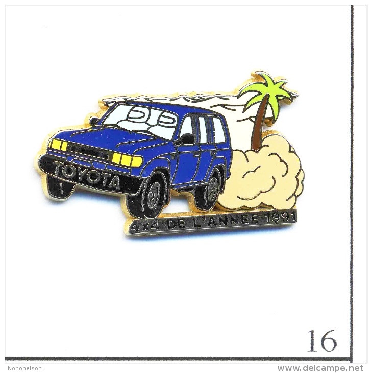 Pin´s - Automobile - Toyota / Elu 4 X 4 De L´Année 1991 - Version Bleue. Est. Arthus Bertrand. Zamac. T418-16. - Toyota