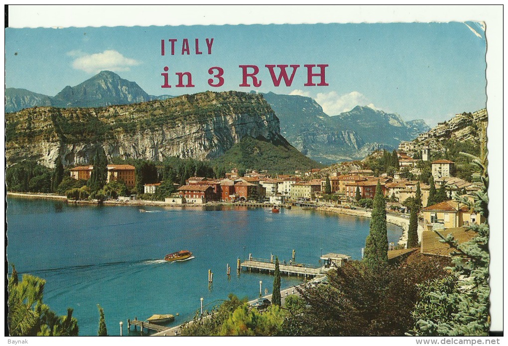 QSL CARD   --    ITALIA  --  TORBOLE, LAGO DI GARDA - Sonstige & Ohne Zuordnung