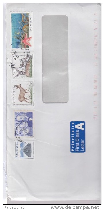 Suède Lettre 2016 Avec Faune - Storia Postale