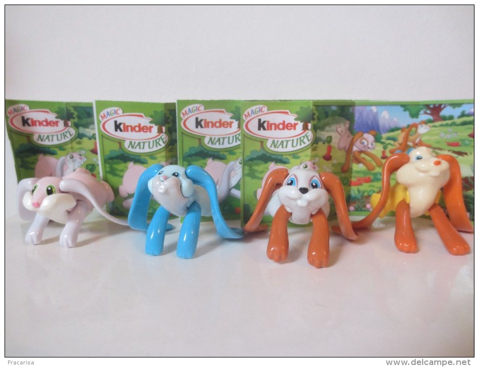 KINDER SURPRISE : Série UN 024  à 027 + 4 BPZ - Montables