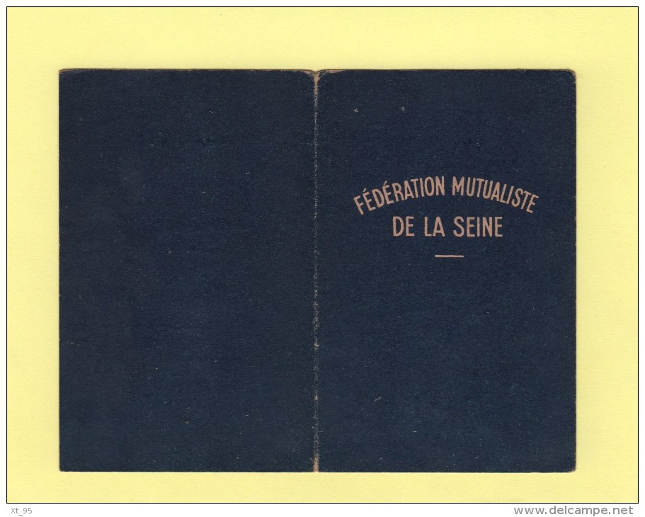Carte De Mutualiste - Federation Mutualiste De La Seine  - FMS - Carte De Membre - Ohne Zuordnung