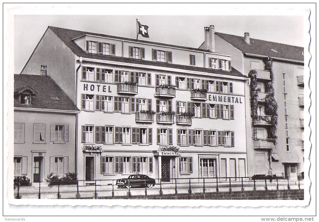 OLTEN: Hotel Emmental Mit Oldtimer ~1940 - Olten