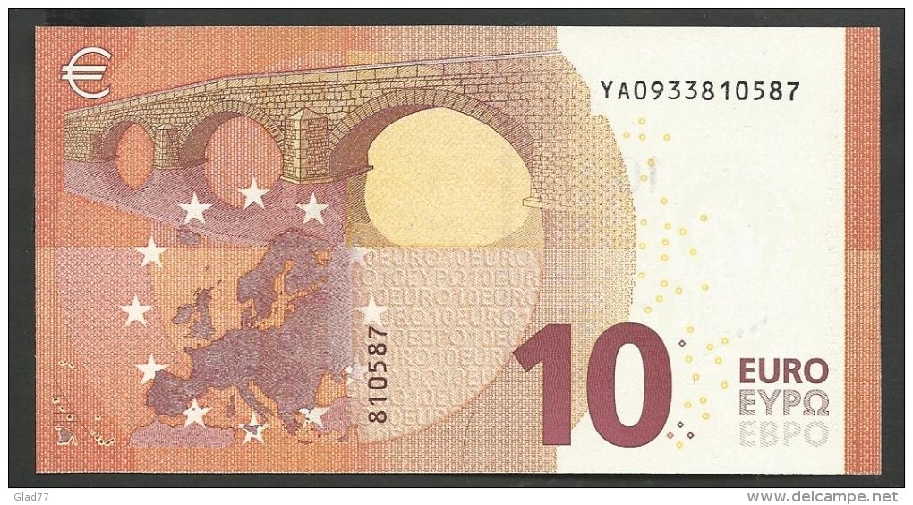 New Issue 2014!! Greece  "Y" 10  EURO GEM UNC! Draghi Signature!!  "Y"   Printer  Y001A5 ! - 10 Euro