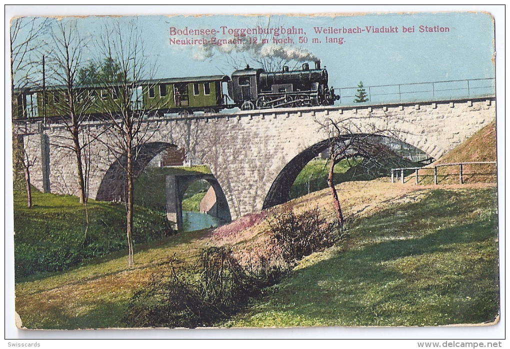 Bodensee-Toggenburgbahn: ZUG Bei NEUKIRCH-EGNACH, Eisenbahn 1917 - Egnach