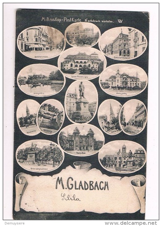 33691 ( 2 Scans ) Mönchengladbach - M.Gladbach - Mijroskop Postkarte - Moenchengladbach