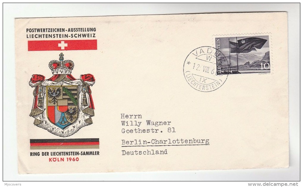 1960 LIECHTENSTEIN Stamps EVENT COVER SWISS - LEICHTENTEIN COLLECTORS PHILATELIC EXHIBITION - Covers & Documents