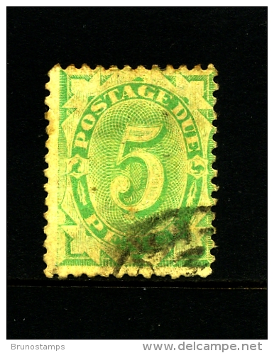 AUSTRALIA - 1902  POSTAGE  DUES  5d. DESIGN COMPLETED WMK CROWN NSW PERF 11.8x11.5  FINE USED SG D17 - Impuestos