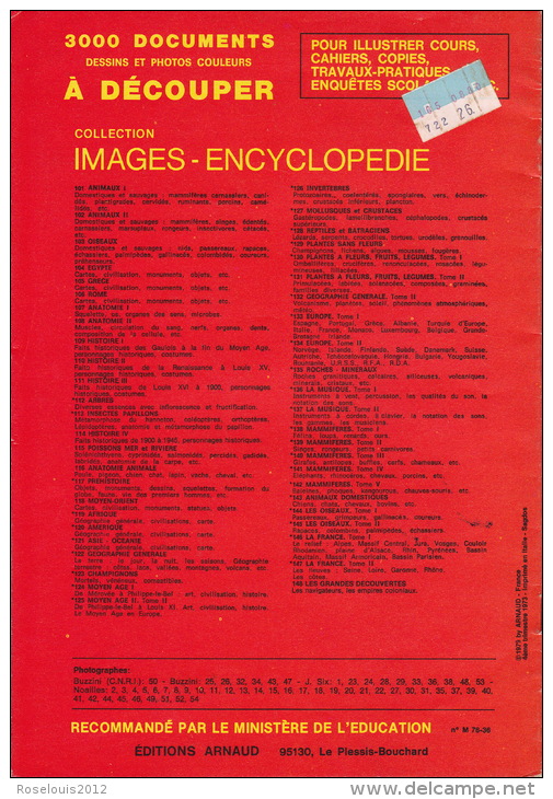 Documentation Scolaire - 1979 - Plantes à Fleurs - éditions ARNAUD - Tiere