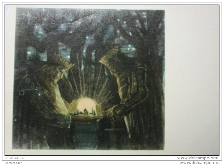 JEU - ECHECS - CHESS - ECHECS - CIURLIONIS. FAIRY-TALES OF KINGS. . OLD USSR PC - Schach