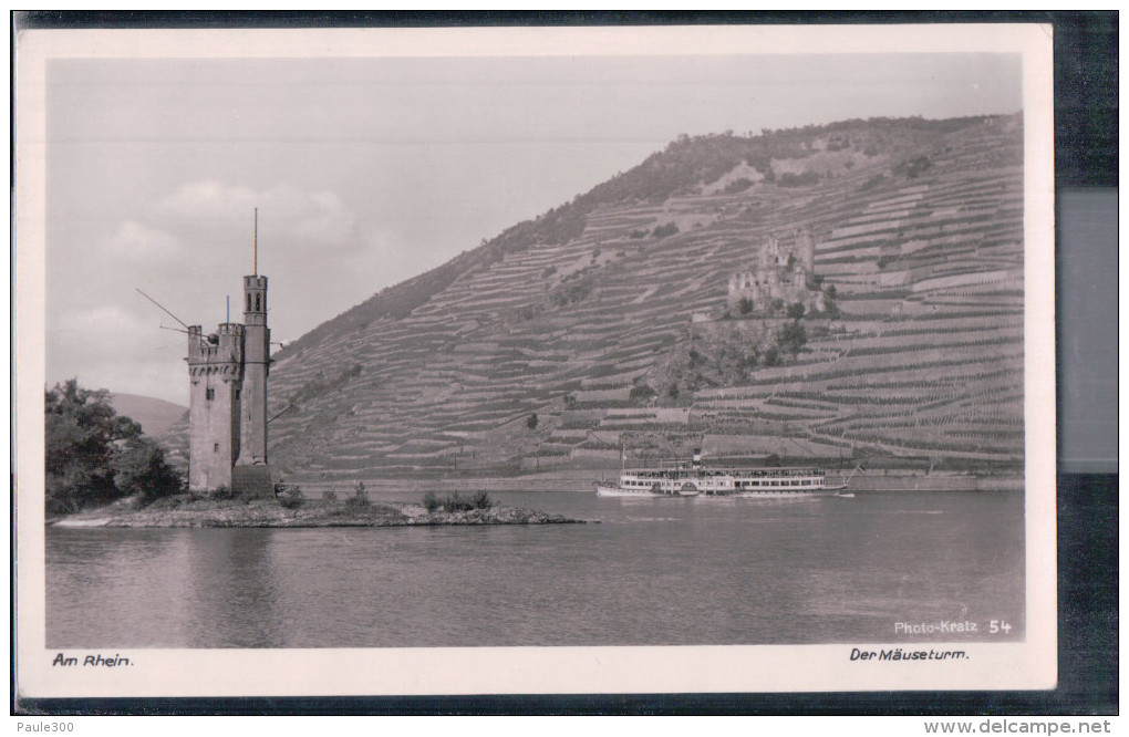 Bingen - Der Mäuseturm Am Rhein - Dampfer Stahleck - Bingen