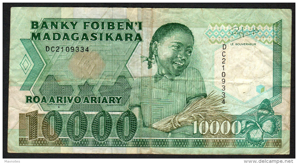 MADAGASCAR (MALAGASY REPUBLIKA ) 10000 Ariary   - P74 - Circulated (see Scan) - Madagascar