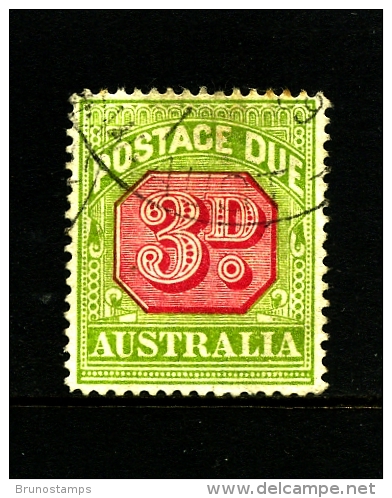 AUSTRALIA - 1922  POSTAGE   DUES  3d  3rd  WMK FINE USED  SG D95 - Segnatasse