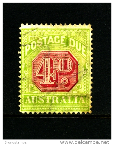 AUSTRALIA - 1922  POSTAGE   DUES  4d  3rd  WMK FINE USED  SG D96 - Segnatasse