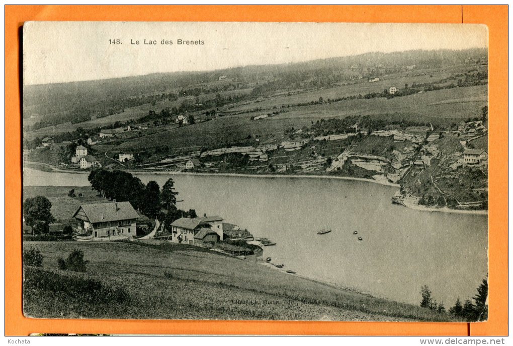 LOL240, Le Lac Des Brenets, 148,  Circulée 1928 Timbre Décollé - Les Brenets