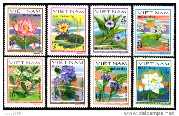 Vietnam 1980  MiNr. 1077/ 1084  ( *)/ Original Without Gum   Wasserblumen - Sonstige & Ohne Zuordnung