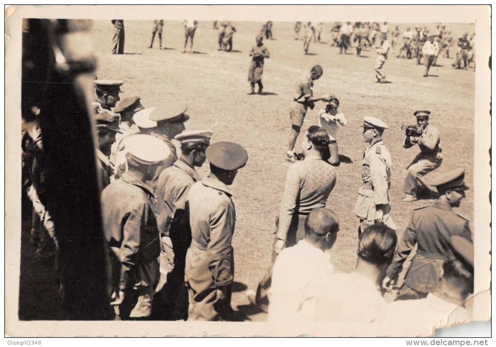 04763 "COLONIE ITALIANE - ETIOPIA - GALEAZZO CIANO VISITA IL CAMPO DI MACALLE' - A.O. 1936" ANIMATA. FOTOGR. ORIGINALI - War, Military