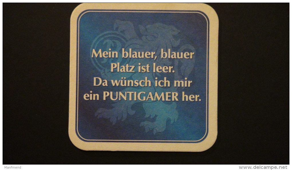 Austria - Brauerei Puntigam - "Mein Blauer,blauer Platz Ist Leer......" - Graz/Steiermark - Col:AT1387 - Bierdeckel