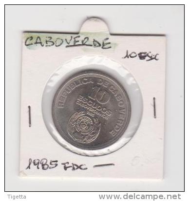 CAPO VERDE   10 ESCUDOS  ANNO 1985  UNC - Cap Vert