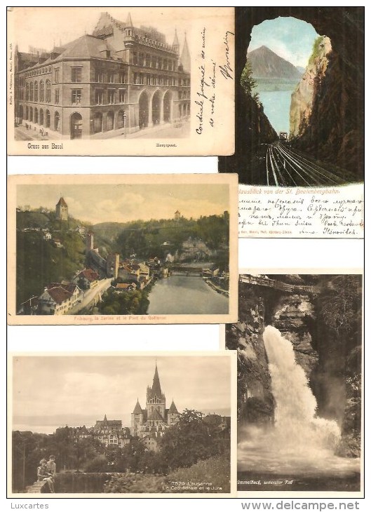 LOT DE  500 CARTES POSTALES SUISSE (1900/1960) / . LOT OF 500 POSTCARDS SWITZERLAND ( 1900/1960).