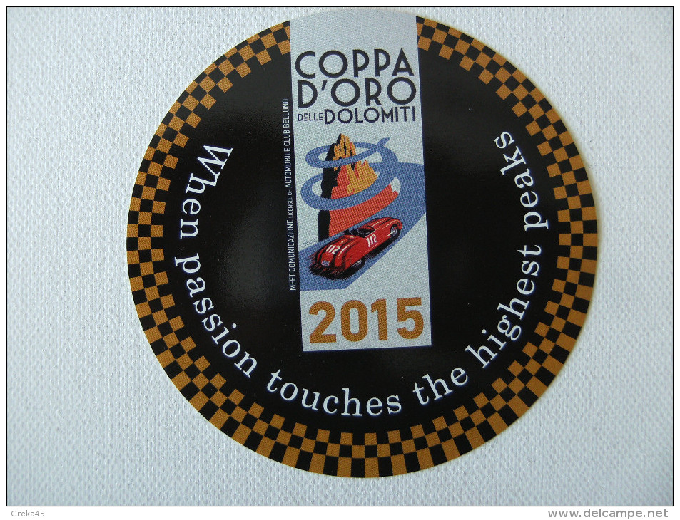 Autocollant / Sticker  Coppa D´Oro 2015 - Autocollants