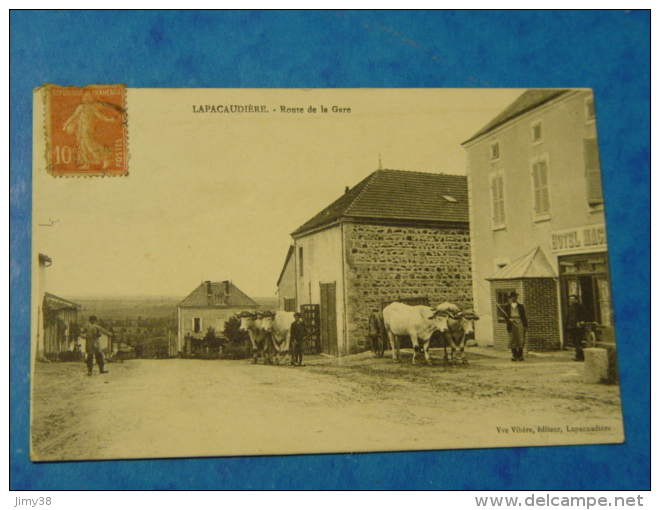 LOIRE-LA PACAUDIERE-ROUTE DE LA GARE ED VEUVE VIBERE - La Pacaudiere