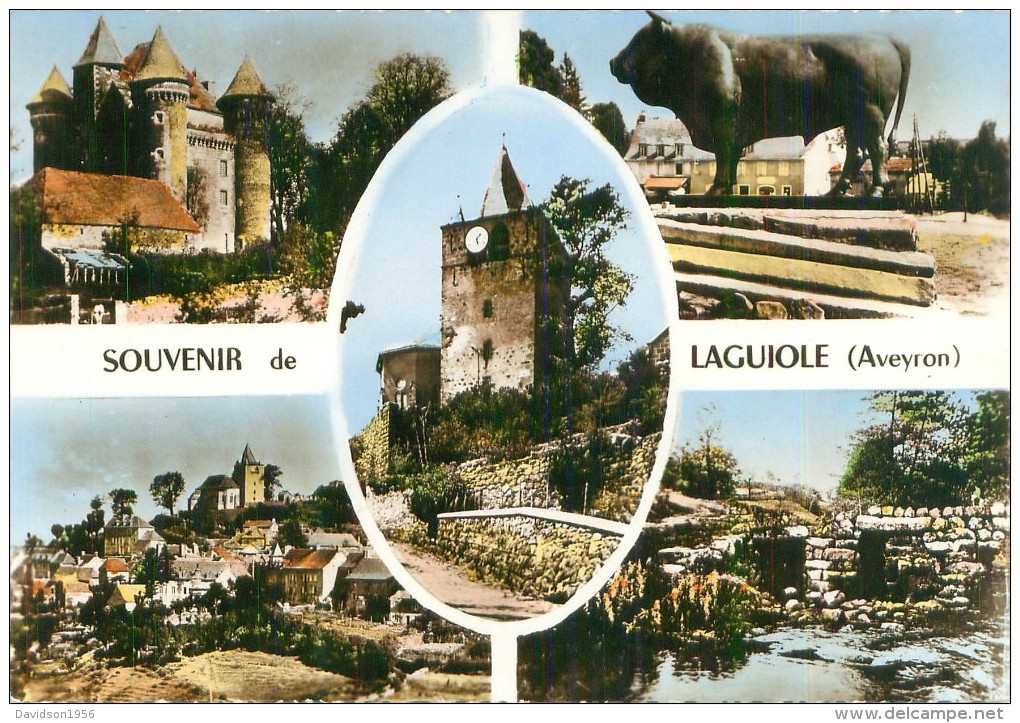 Belle CPSM-  Souvenir  De Laguiole     -  Divers Vues      AG368 - Laguiole