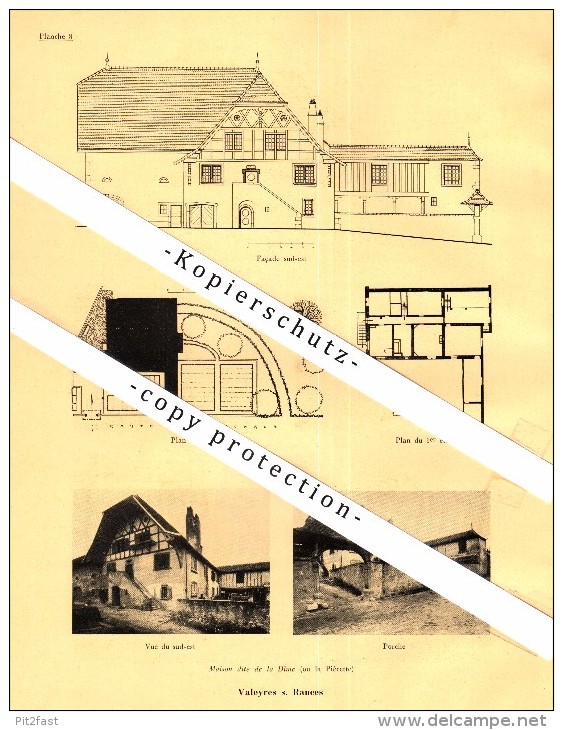 Photographien / Ansichten , 1933 , Valeyres-sous-Rances , Jura-Nord Vaudois , VD , Prospekt , Architektur , Fotos !!! - Rances