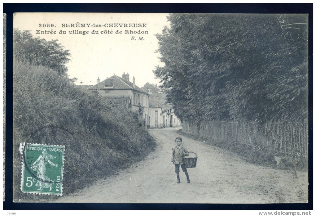 Cpa Du 76  St Rémy Les Chevreuse -- Entrée Du Village Du Côté De Rhodon  FEV16 5 - Autres & Non Classés