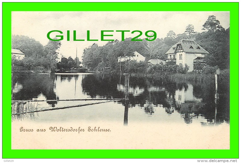 GRUSS AUS WOLTERSDORFER SCHLENSE, GERMANY - IN 1900  - UNDIVIDED BACK - - Woltersdorf