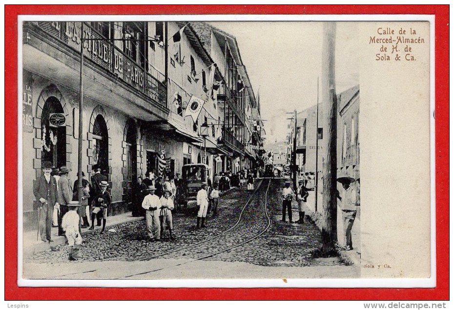 AMERIQUE  - PANAMA -- Calle De La Merced Almacén De H De Sola & Ca - Panama