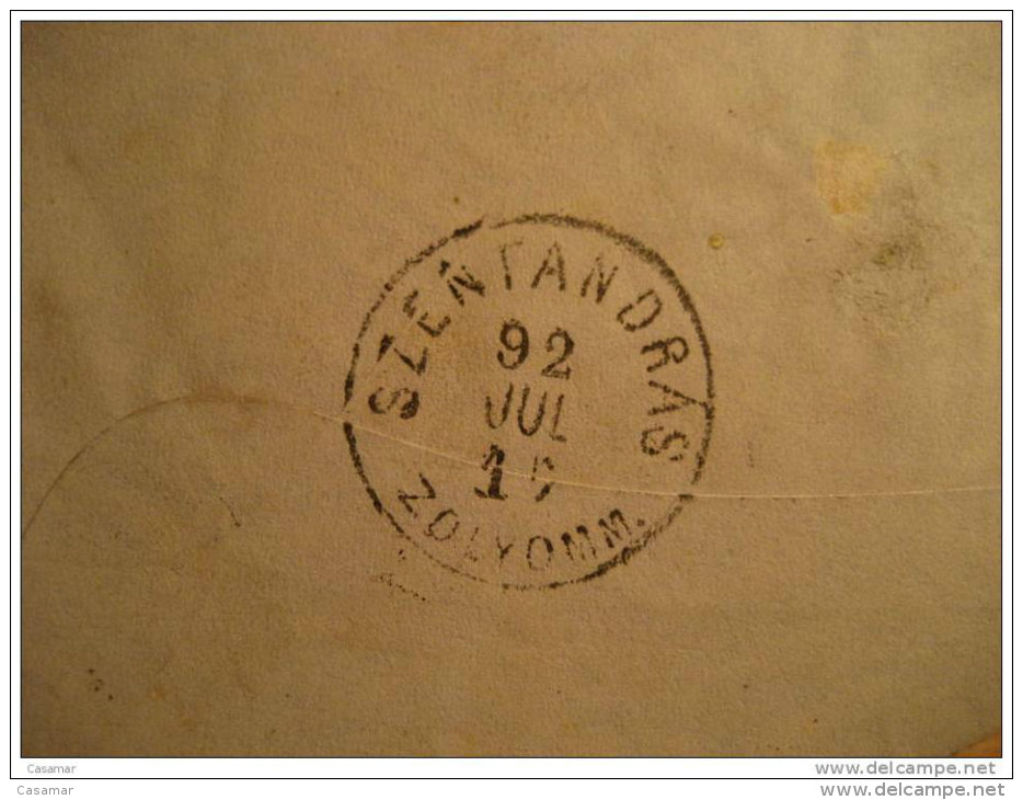 1892 To Boroszno St. Andras Szentandras Hungary Ungarn Postal Stationery Cover RUSSIA - Lettres & Documents