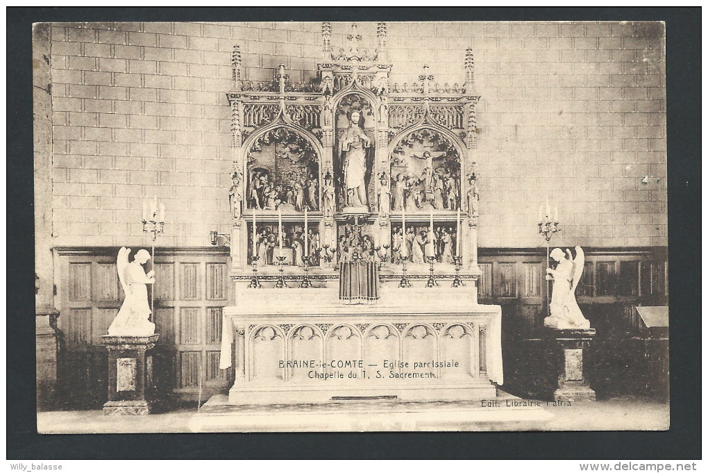 0. CPA - BRAINE LE COMTE - Eglise Paroissiale - Chapelle Du T.S. Sacrement  // - Braine-le-Comte