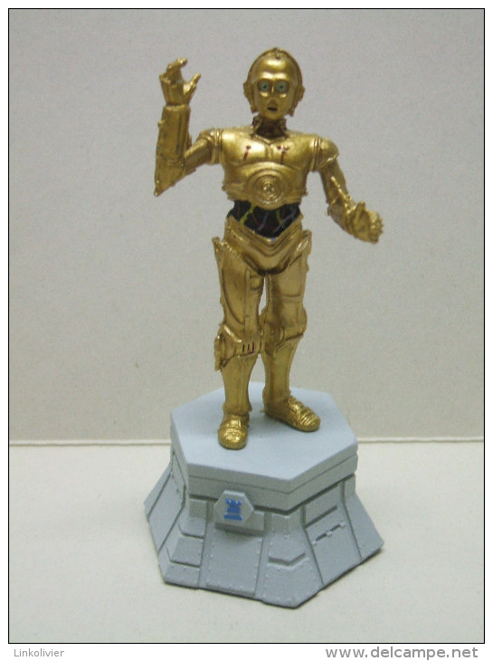 C3PO Figurine En Plomb STAR WARS Pièce De Jeu D´échecs ALTAYA :  Tour Blanche - First Release (1977-1985)