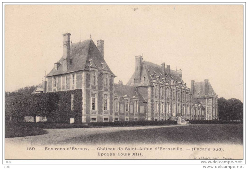 27. Eure : St Aubin D ´ Escrosville : Le Chateau . - Saint-Aubin-d'Ecrosville