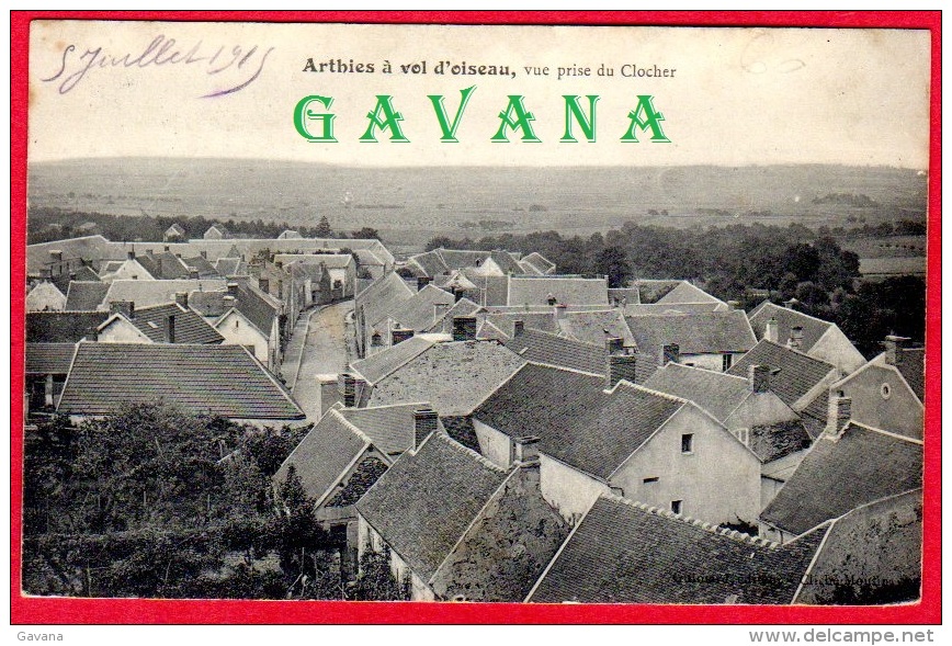 95 ARTHIES à Vol D'Oiseau  Vue Prise Du Clocher - Arthies