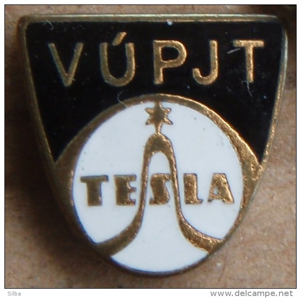 Nikola TESLA Company Czechoslovakia Electronic Industry VUPJT Pin Badge - Trademarks