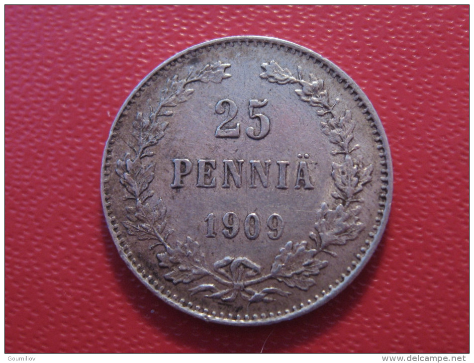 Finlande - 25 Pennia 1909 L 4104 - Finlandia