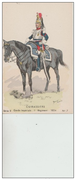 Cuirassiers         Garde  Imperiale   1er  Regiment -  1854            Signée  Maurice  Toussaint - Regiments